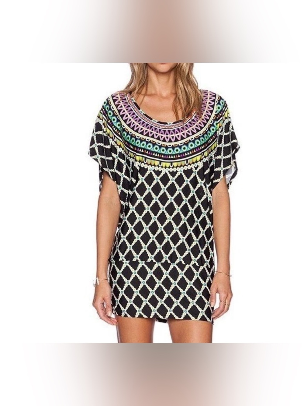 TRINA TURK Kon Tiki Tunic EUC